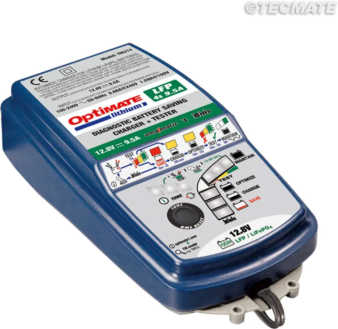 Optimate Lithium LFP Select Acculader 12V/16V 9,5A
