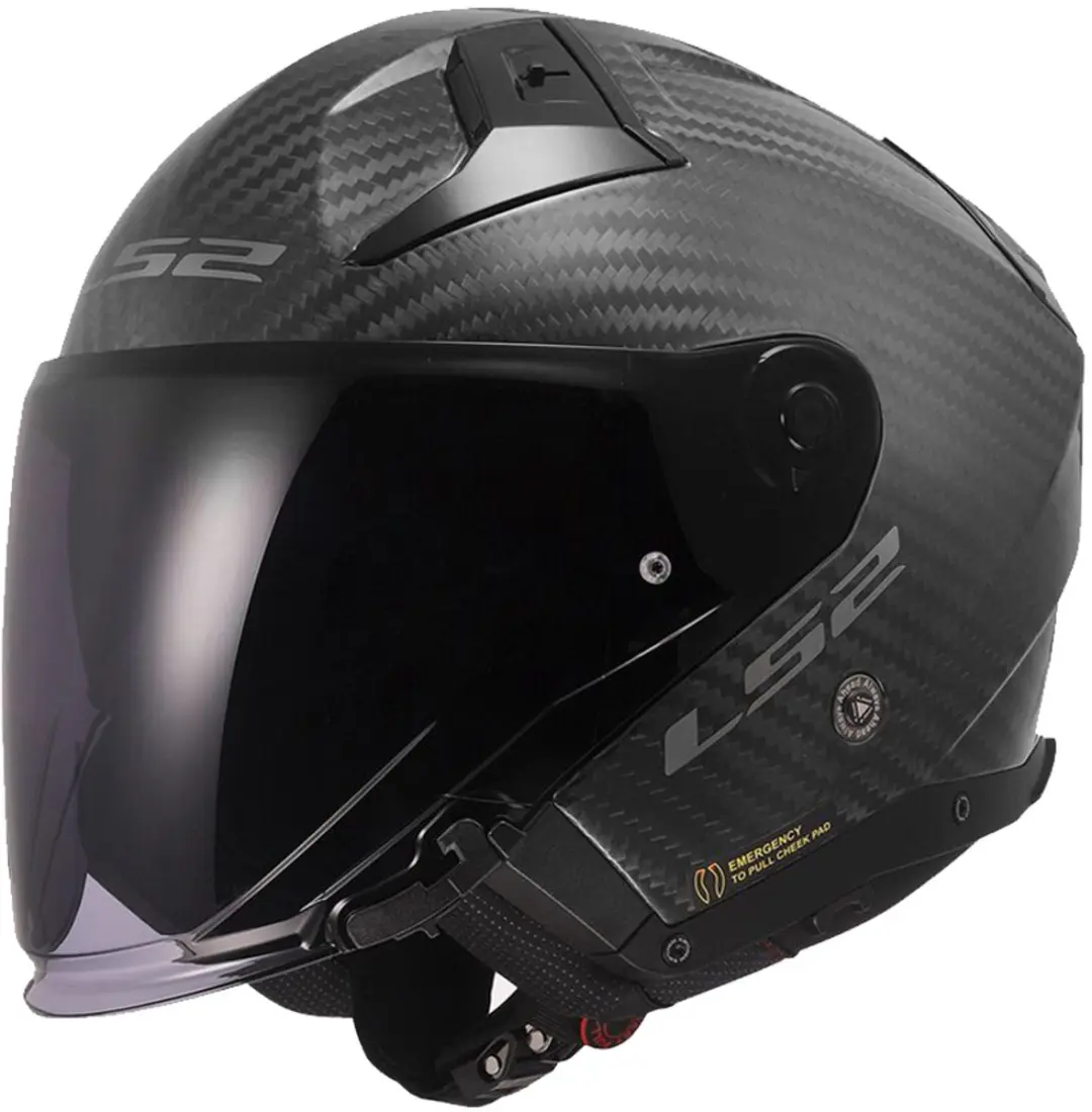 LS2 OF603 Infinity II Matt Carbon-06 Jet Helm