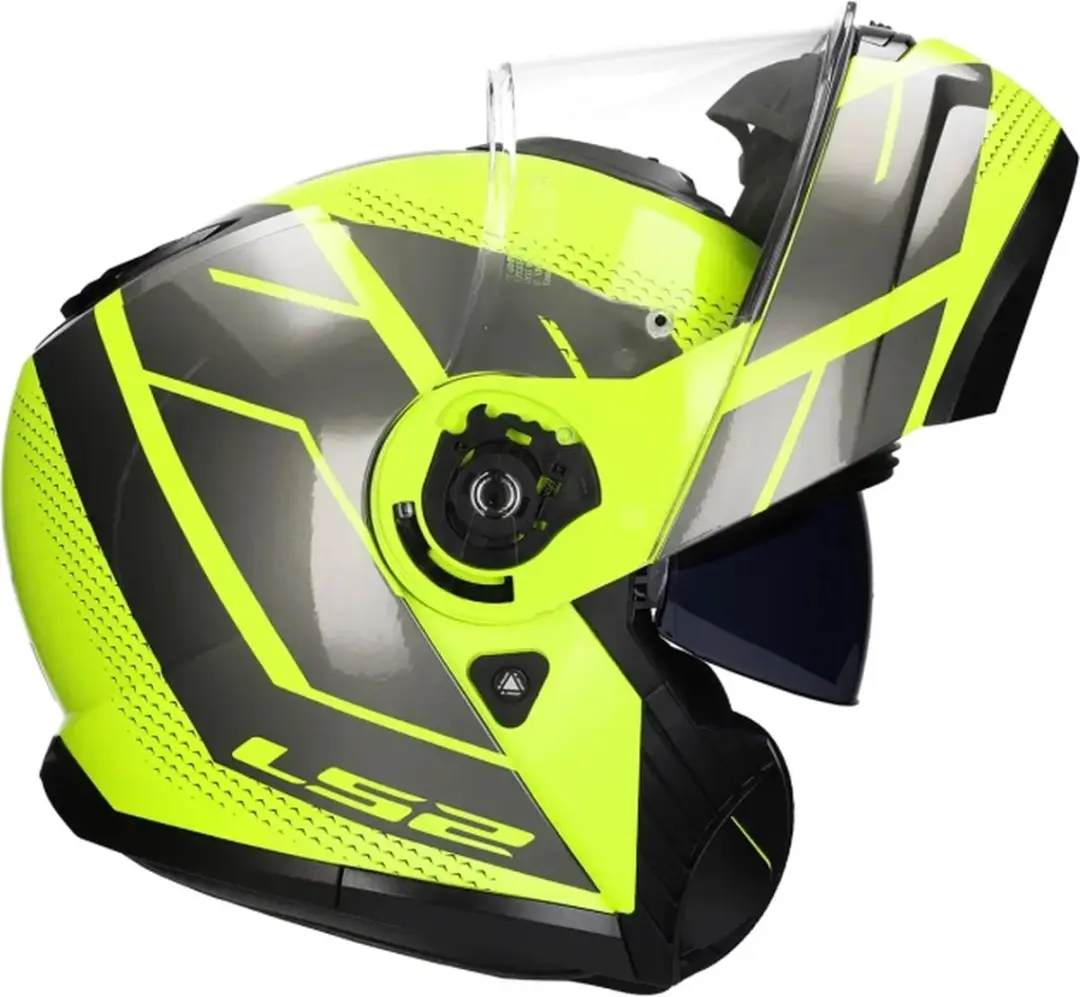LS2 FF908 Strobe II Code H-Vis Helm - Geel/Grijs - Maat S