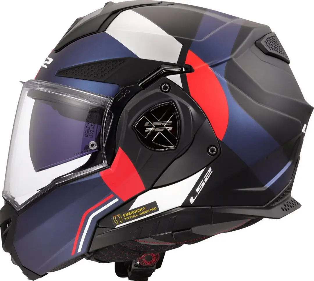 LS2 FF901 Advant X Ultra Systeemhelm - L - Blauw/Rood