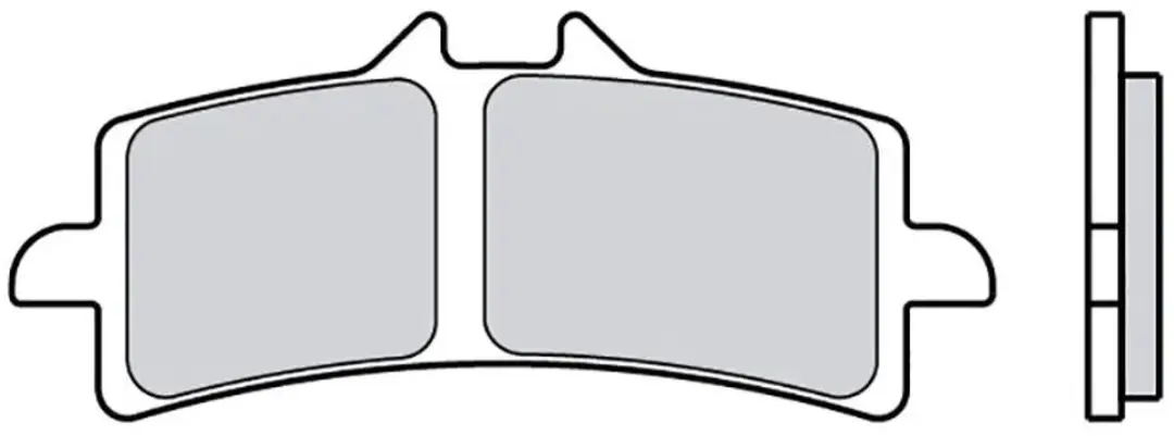 Brembo 07bb37rc Gesinterde Remblokken Transparant