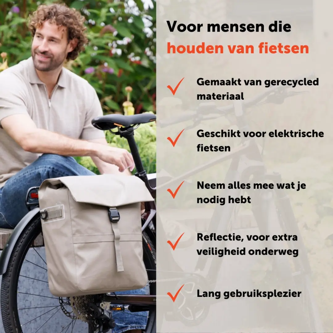 New Looxs Leeds Single Fietstas 19L - Zwart