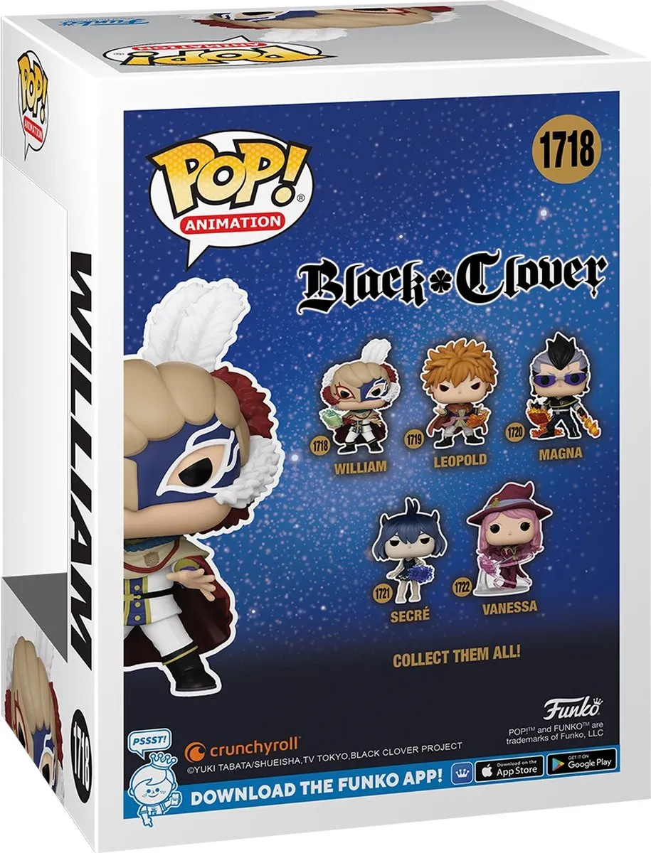 Funko Pop! Black Clover William #1718 - Veelkleurig