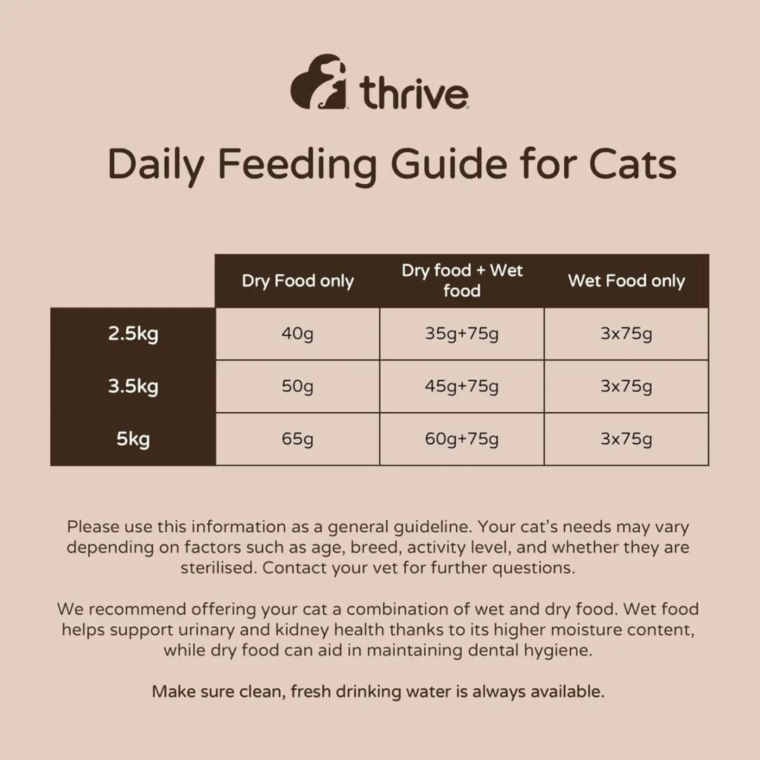 Thrive natvoeding voor de kat Rund met groente 75 gr.
