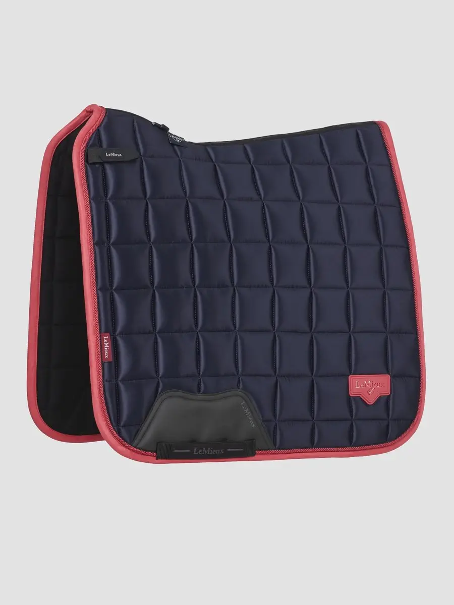 Lemieux Zadeldek Lemieux Loire Dressage Square Donkerblauw-roze