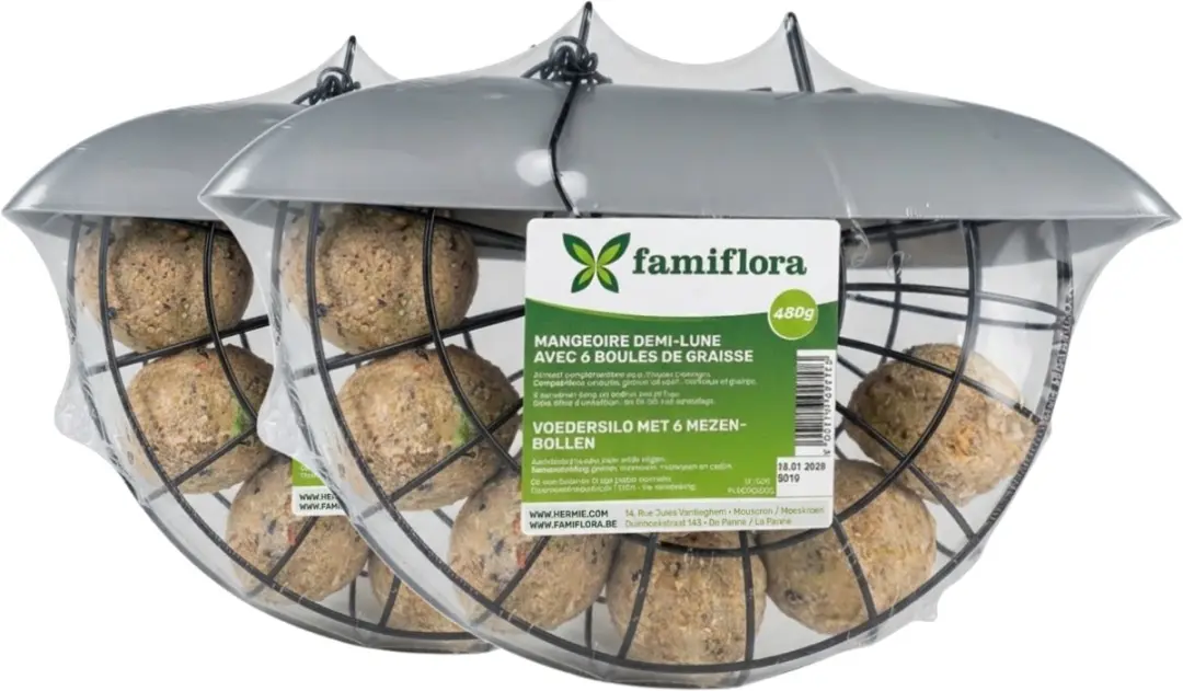 Famiflora set van 2 voedersilo's
