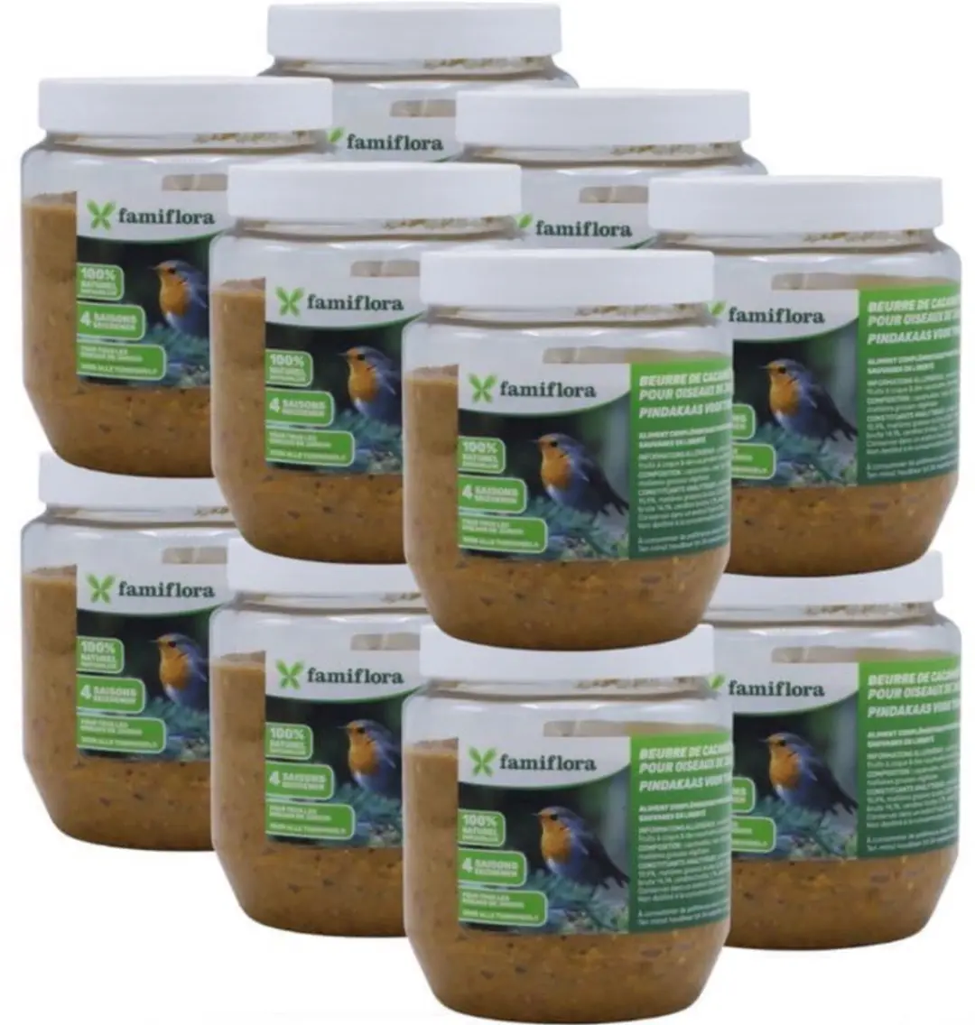 Famiflora vogelpindakaas natural 12x 350GR