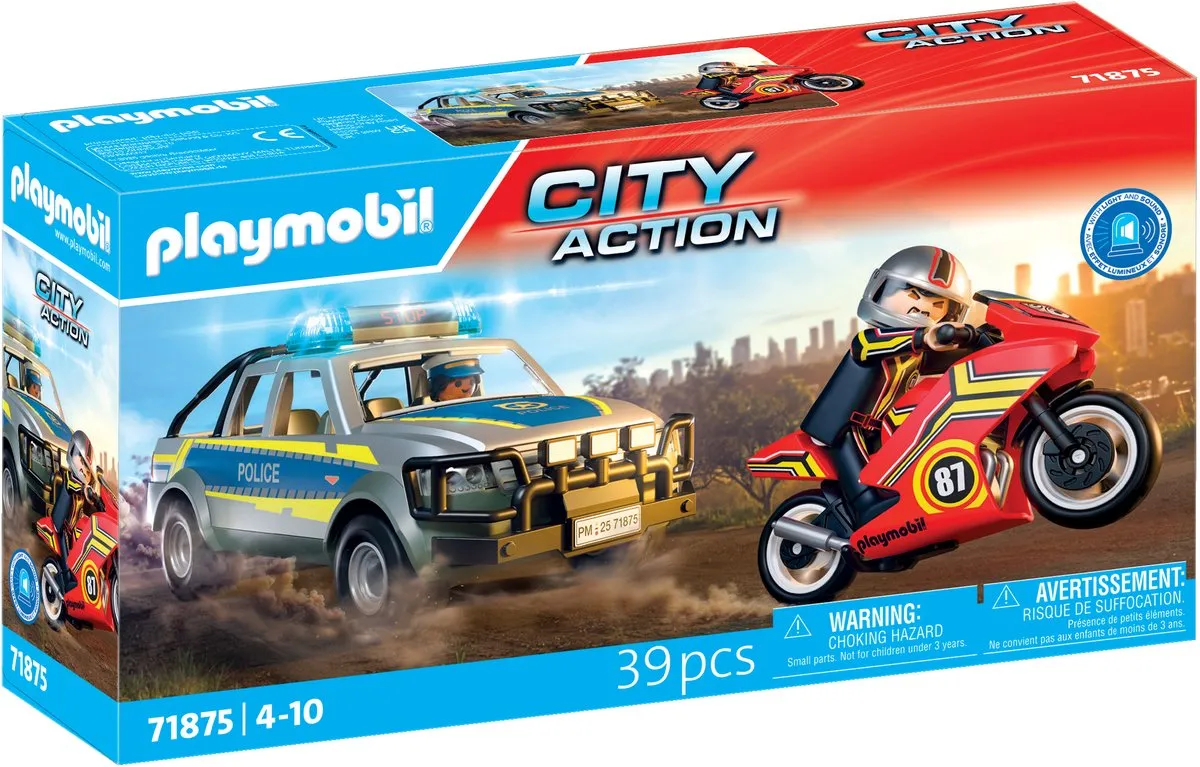 Playmobil Action Heroes 71875 Politie Achtervolging - Licht & Geluid - afbeelding 6 van 6
