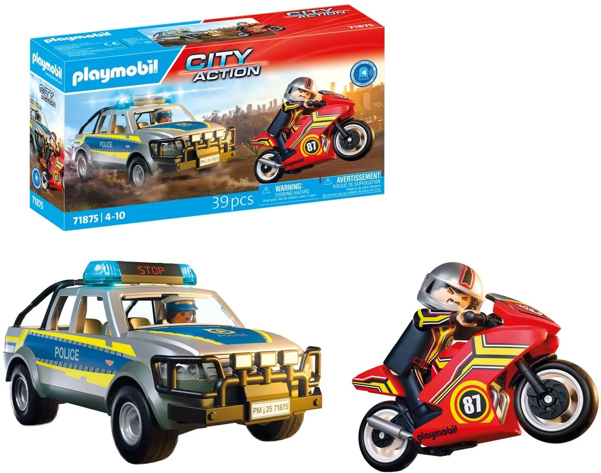 Playmobil Action Heroes 71875 Politie Achtervolging - Licht & Geluid