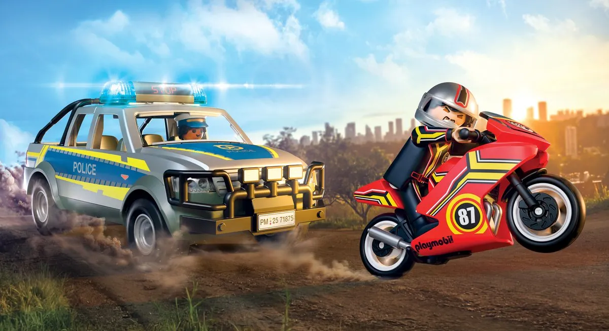Playmobil Action Heroes 71875 Politie Achtervolging - Licht & Geluid
