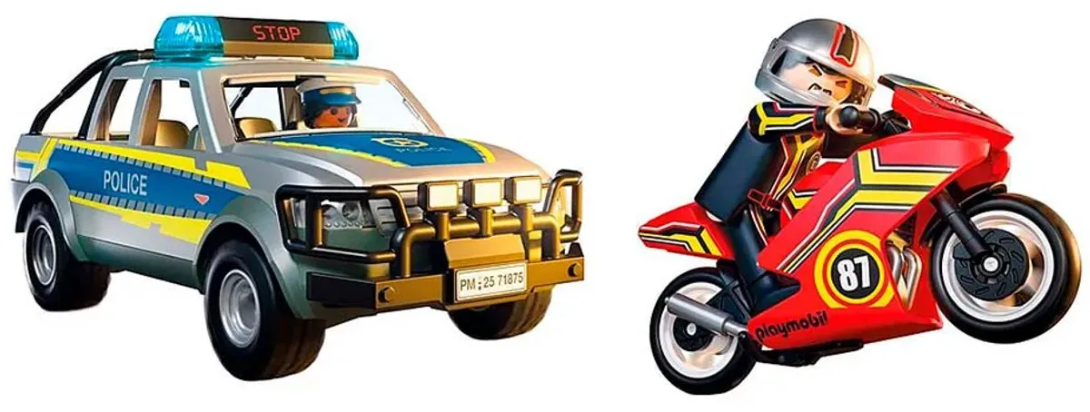Playmobil Action Heroes 71875 Politie Achtervolging - Licht & Geluid