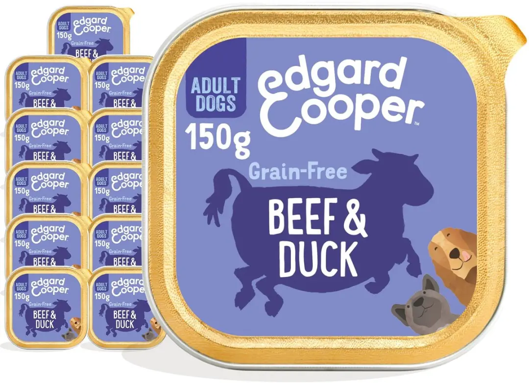Edgard & Cooper Kuipje Natvoer Hondenvoer Rund & Eend