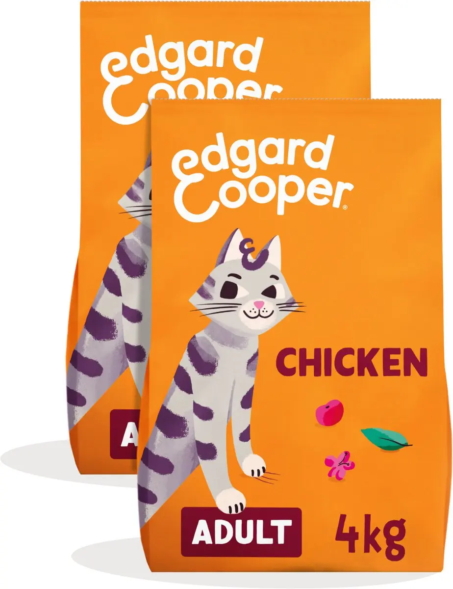 Edgard & Cooper Graanvrij Kattenvoer 2x4kg