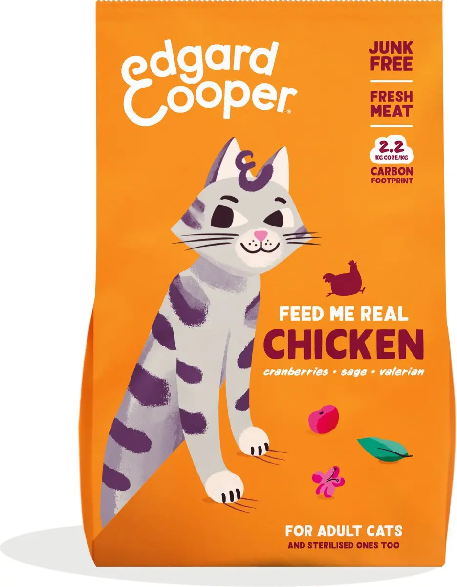 Edgard & Cooper Graanvrij Kattenvoer 2x4kg - Kip