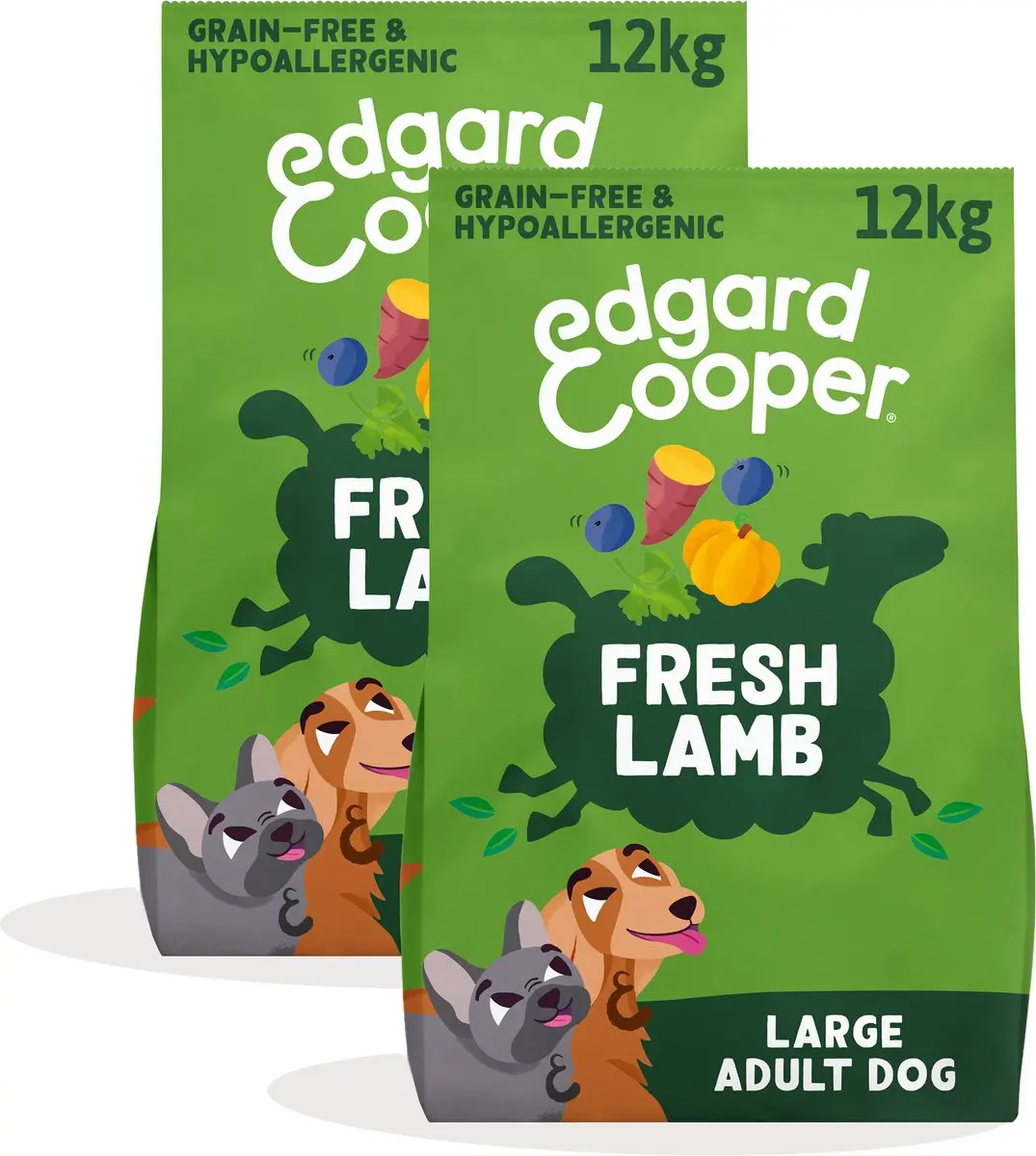 Edgard & Cooper Graanvrij Hondenvoer Lam 12kg