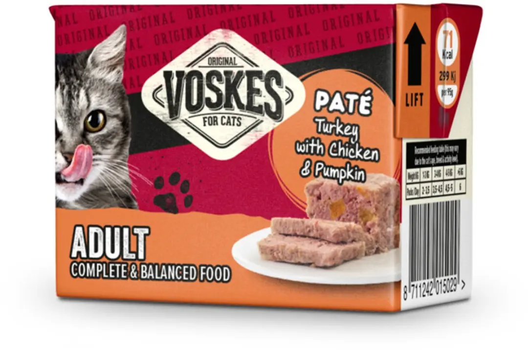 Voskes Original Paté Kalkoen Kip Pompoen - 8x95g