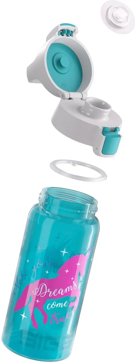 Sigg Viva One Unicorn 0.5L Drinkfles - Blauw - afbeelding 4 van 6
