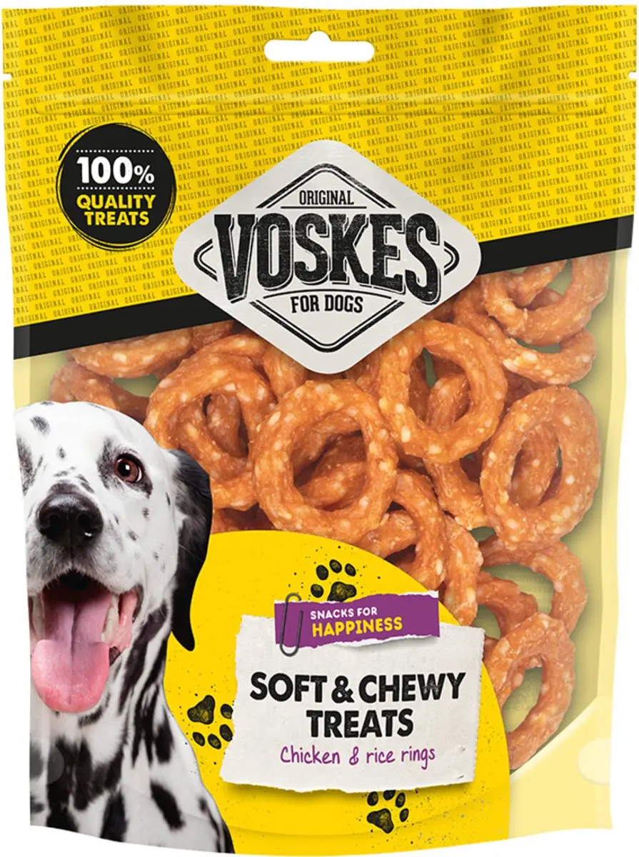 Voskes Hondensnack Ringen Kip & Rijst