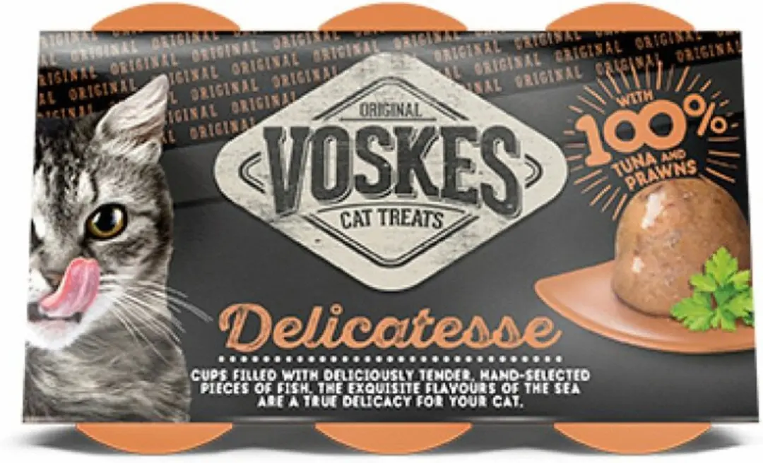 Voskes Tender Pieces Tonijn-Garnalen 6x25g