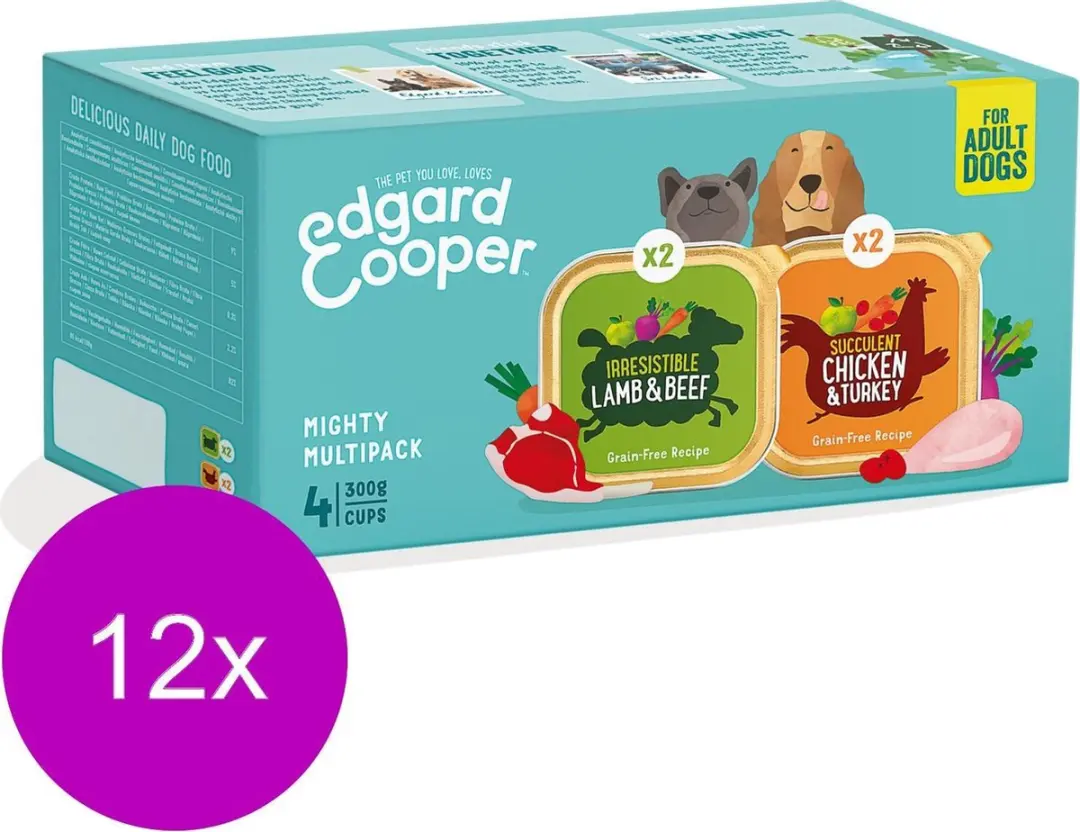 Edgard & Cooper Kuipjes Multipack Adult Chicken Lamb