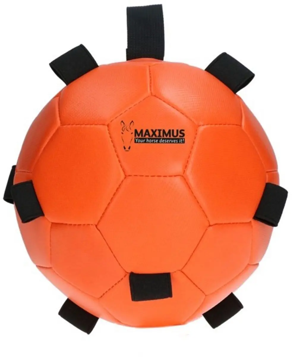 Maximus Excellent Horse Fun Play Ball - Ø19cm - Voederbal Paard - Oranje