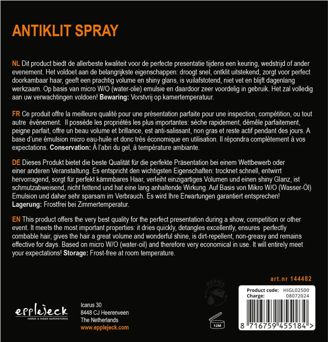 Epplejeck Antiklit Spray 0,5L - 2 Stuks