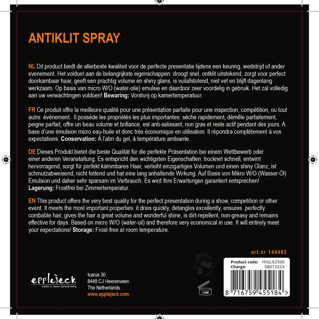 Epplejeck Antiklit Spray 0,5L - 2 Stuks