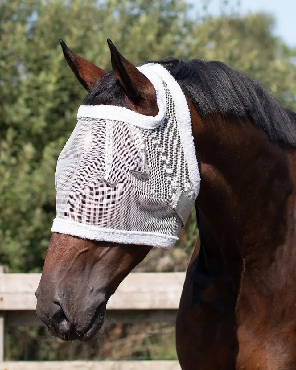 QHP Vliegenmasker Zonder Oren - Zwart - 200g