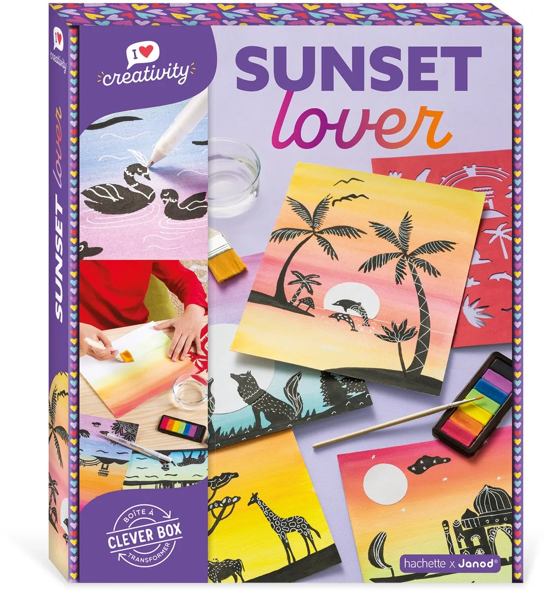 Janod Zonsondergang Minnaar Verfset - 7 Kleuren