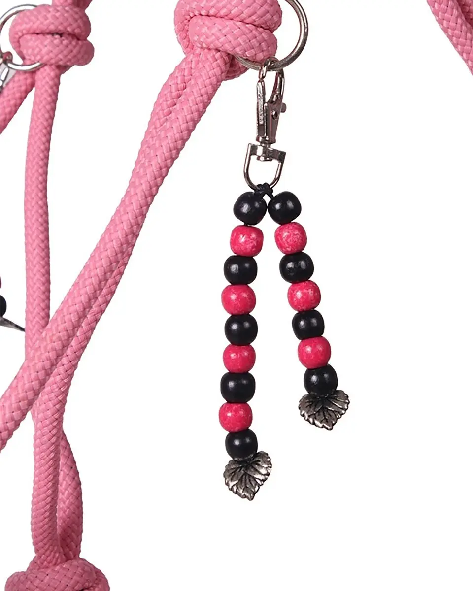 QHP Touwhalster Combi Neckrope Shetlander - Flamingo Pink