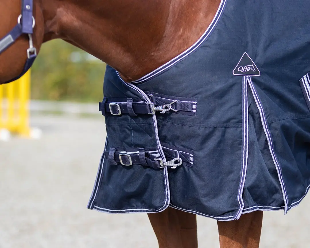 QHP Turnout Luxe Deken 125/165cm - Donkerblauw