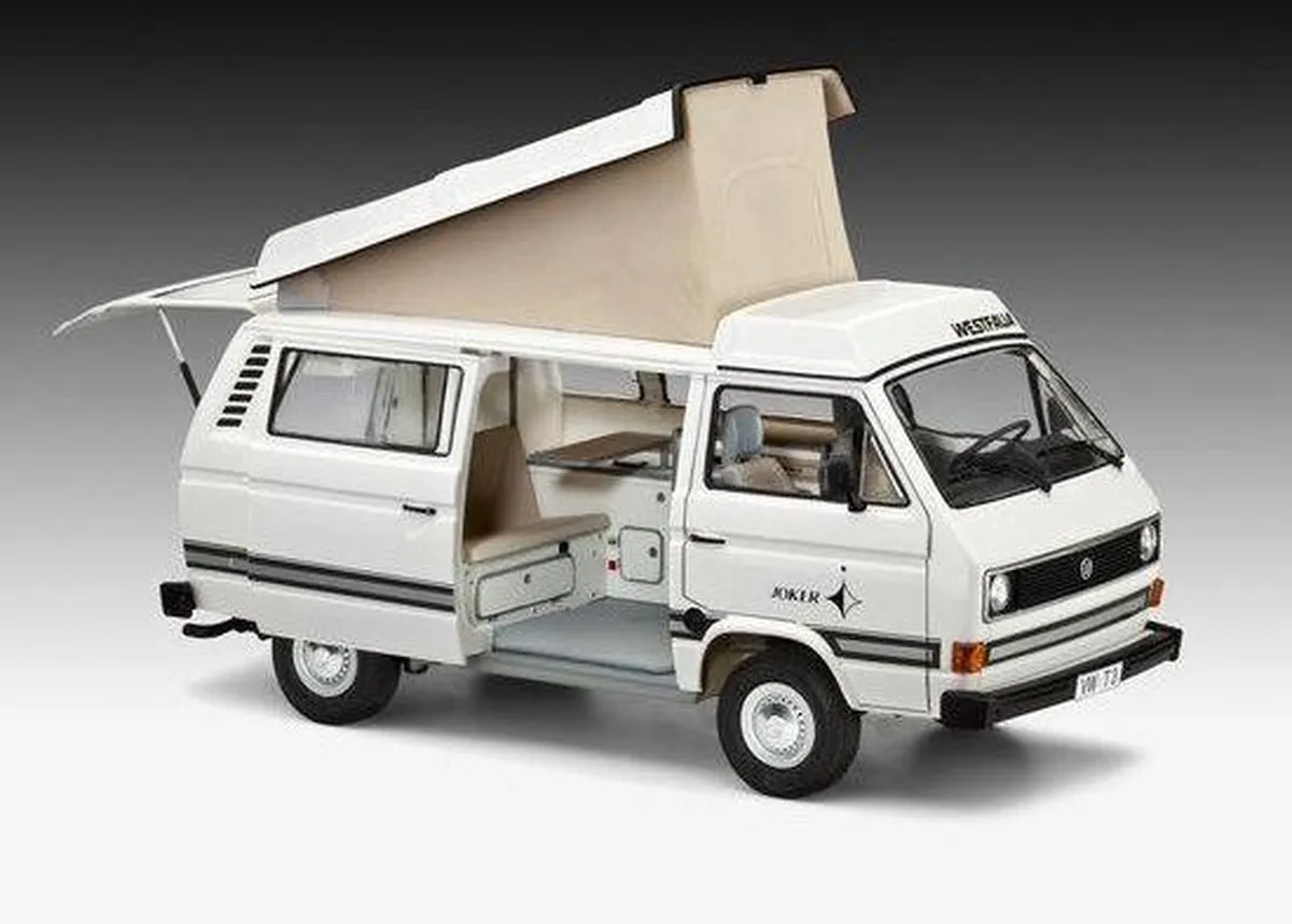 Revell 07344 Volkswagen T3 Camper Modelbouwpakket 1:25 - Multi