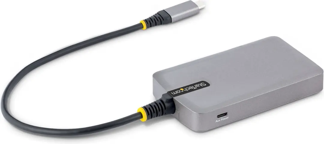 Startech 3-poorts USB-C Hub met Ethernet 5Gbps - Zwart-Grijs - afbeelding 4 van 6