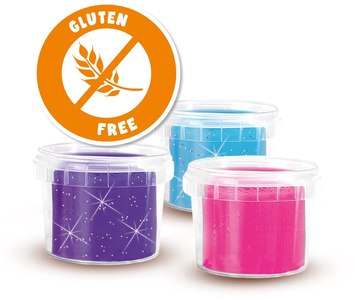 SES Creative Unicorn Neon Glitter Klei Set - 1 Stuks