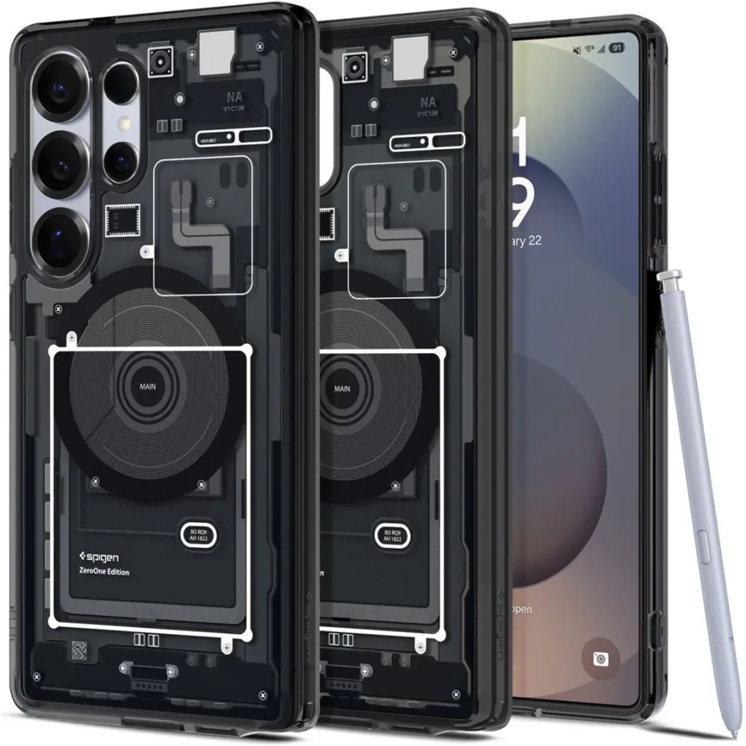 Spigen Ultra Hybrid MagFit Hoesje - Samsung Galaxy S25 Ultra - Zwart