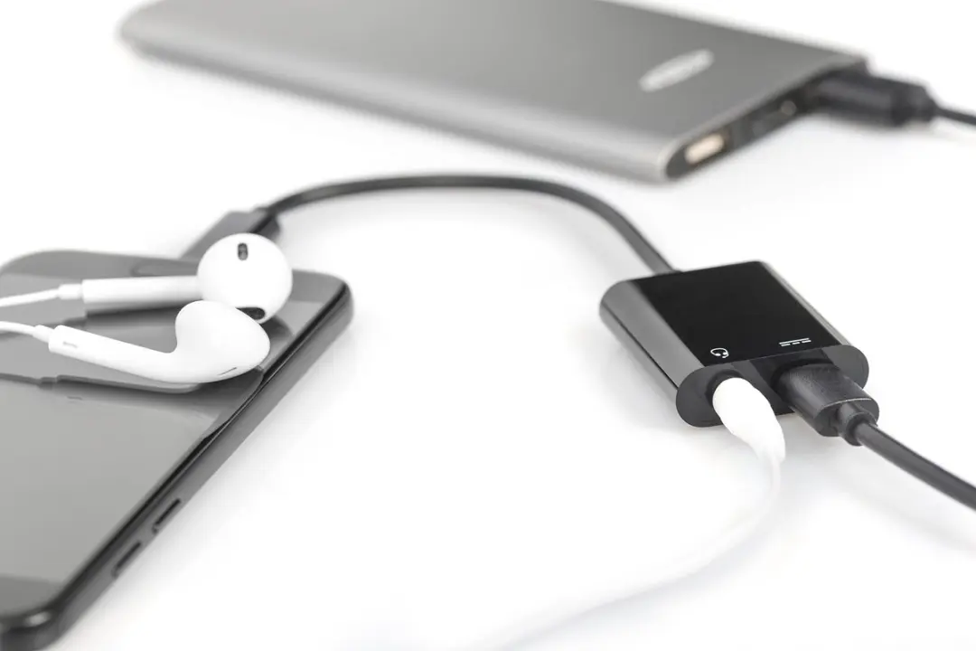 Digitus AK-300400-002-S Audio Adapterkabel - USB-C naar 2x USB-C & 3,5mm Jack - Zwart