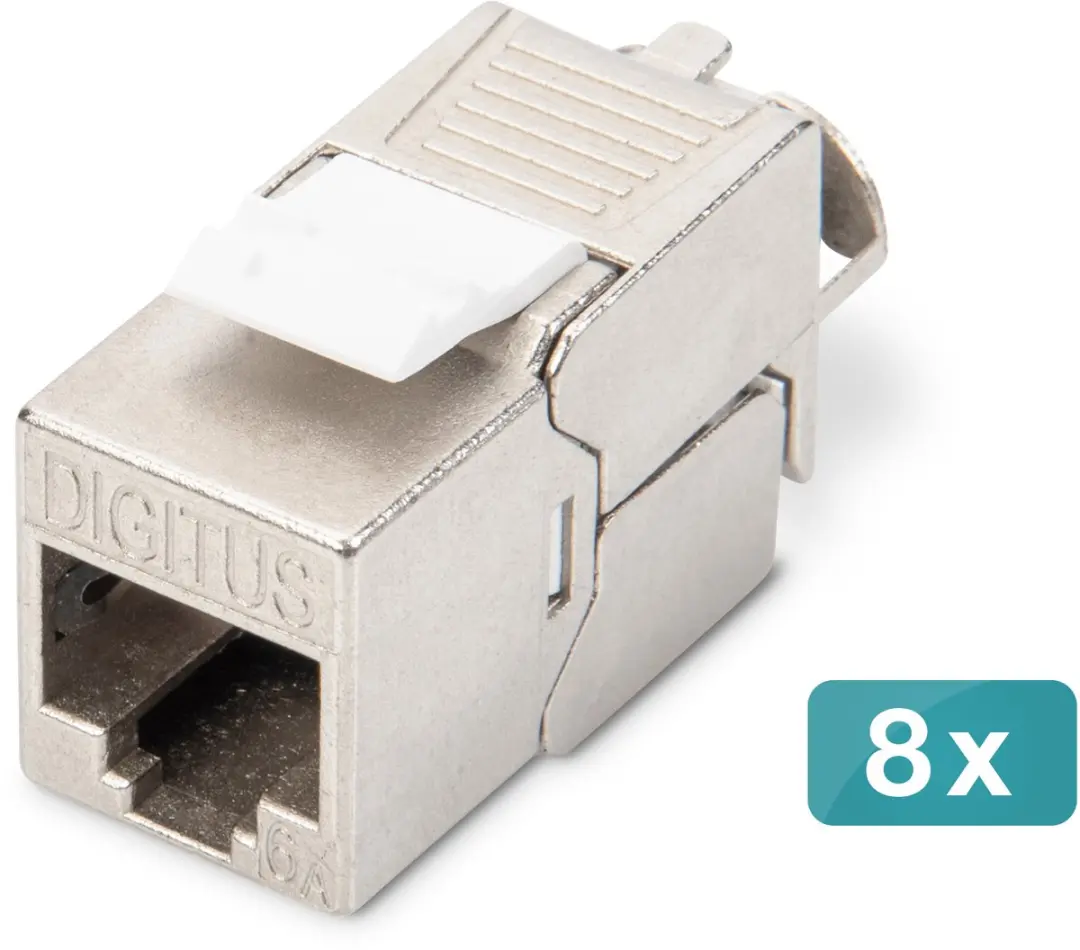 Digitus DN-93615-8 RJ45-inbouwmodule Keystone CAT 6A 8 stuk(s)