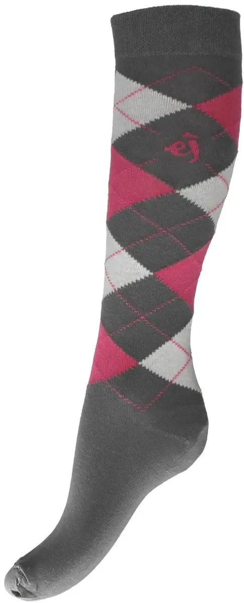 Epplejeck Sokken Square Grijs-roze