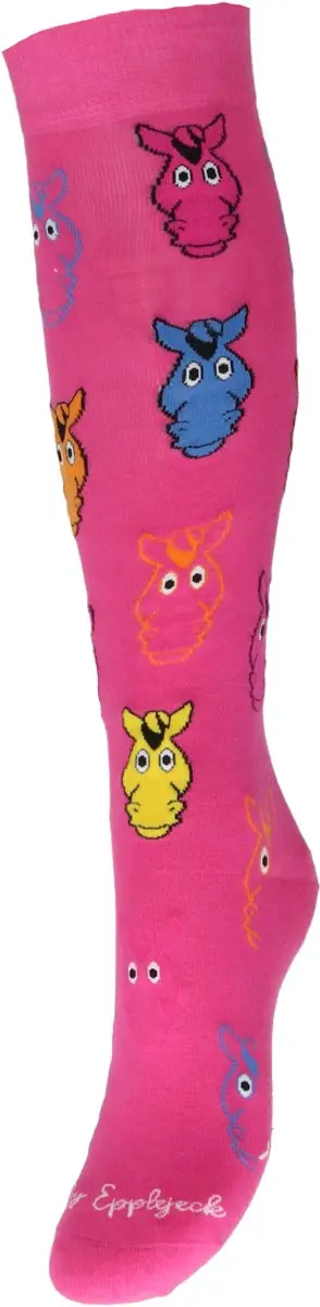 Epplejeck Ejcrazy Horse Sokken - Roze - 2 Stuks