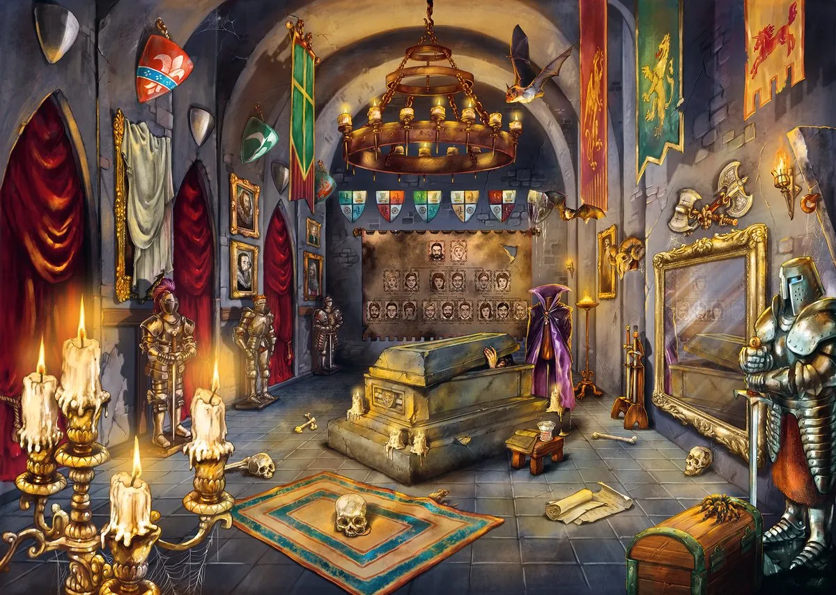 Ravensburger Kasteel van een Vampier Legpuzzel 1000 Stuks - 12000787