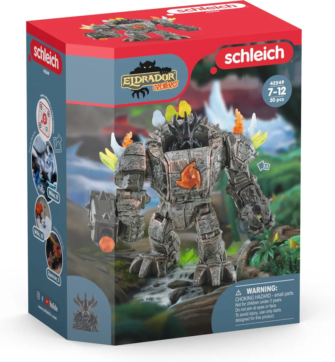 Schleich Eldrador Creatures Master-robot 42549 - Zwart/Multikleur - afbeelding 6 van 6