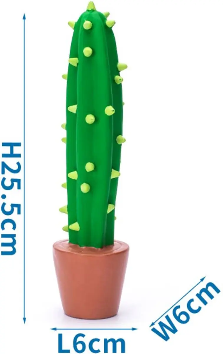 Nobleza Honden Piepspeelgoed Vinyl Cactus Groen