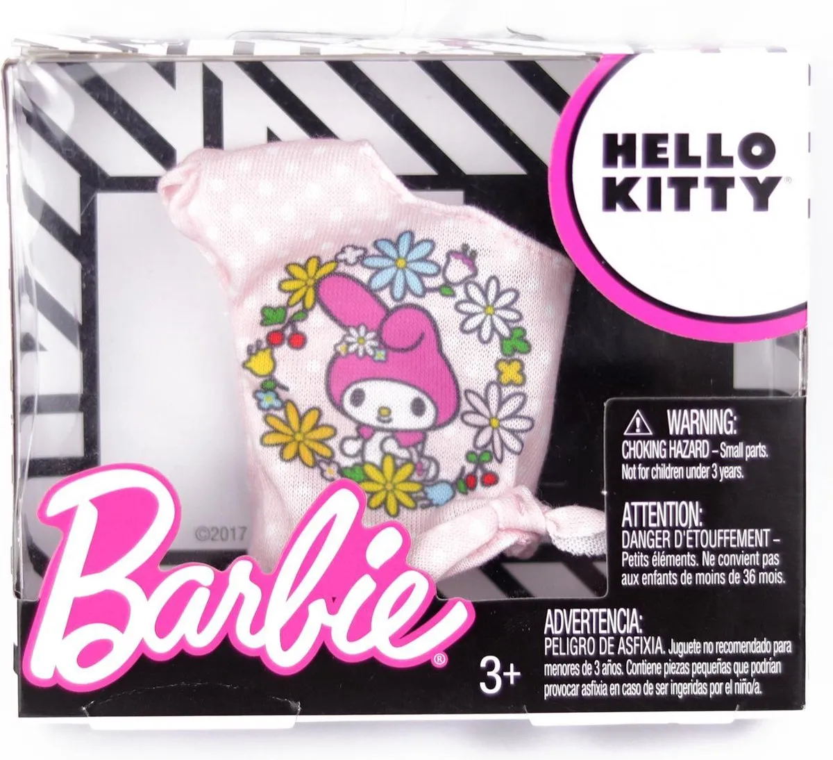 Barbie Hello Kitty Kledingstuk - Roze - 6cm