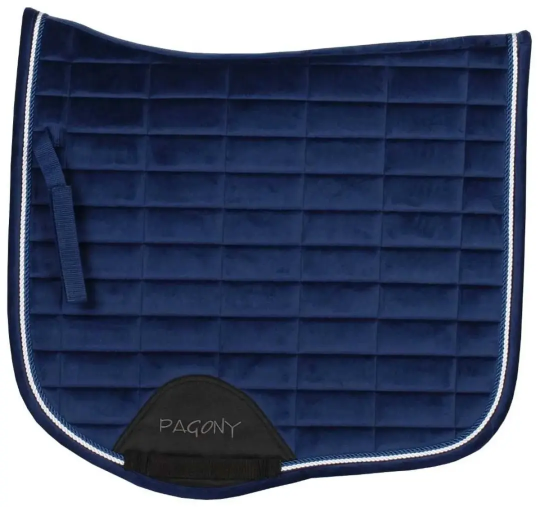 Pagony Work Velours Zadeldek Cob - Blauw