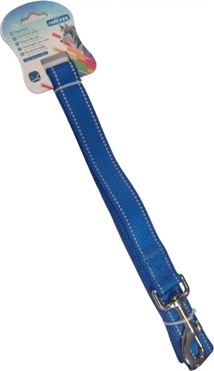 Nobleza Hondenriem Reflecterend 120cm - Blauw