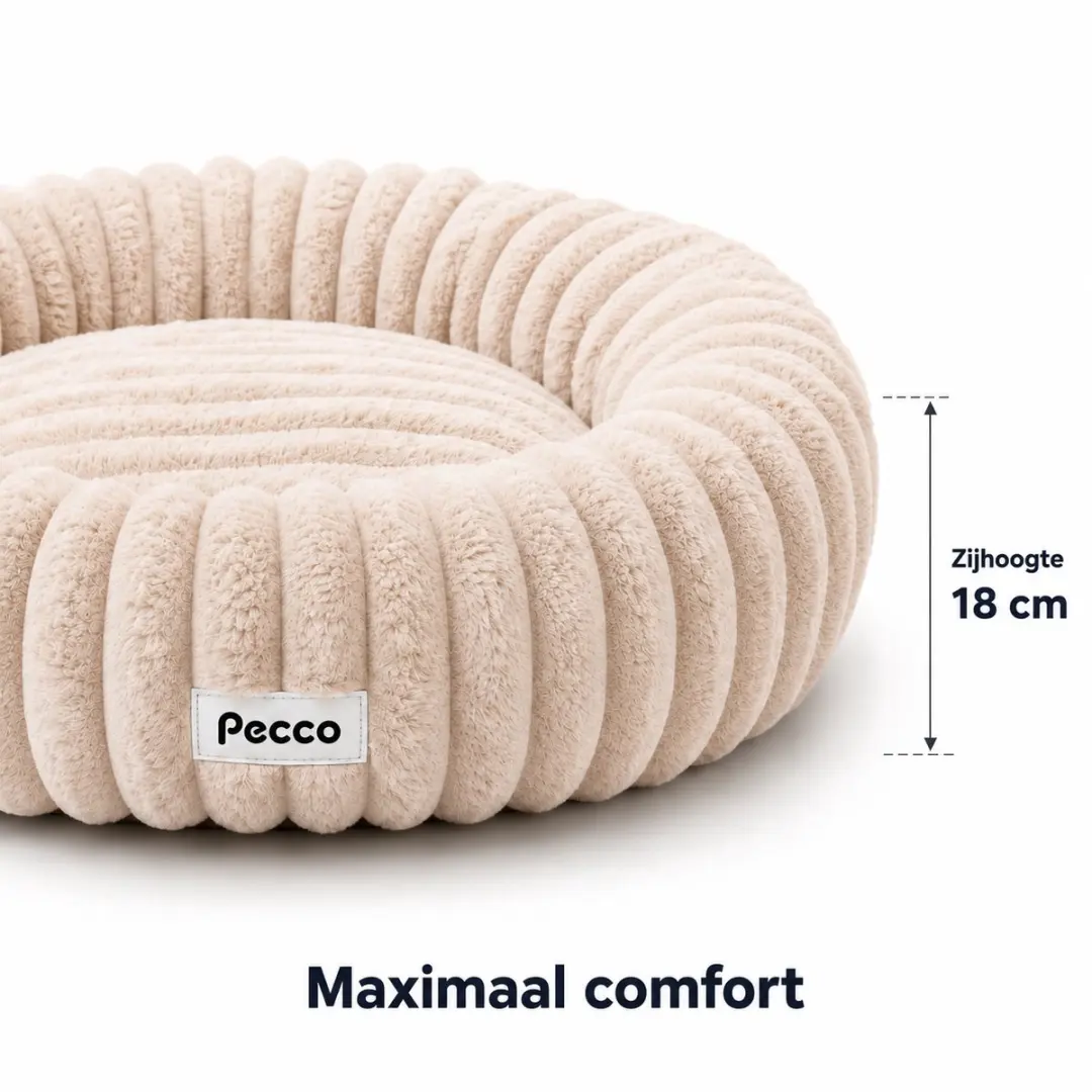 Pecco Orthopedische Hondenmand 60cm - Beige - 2-in-1