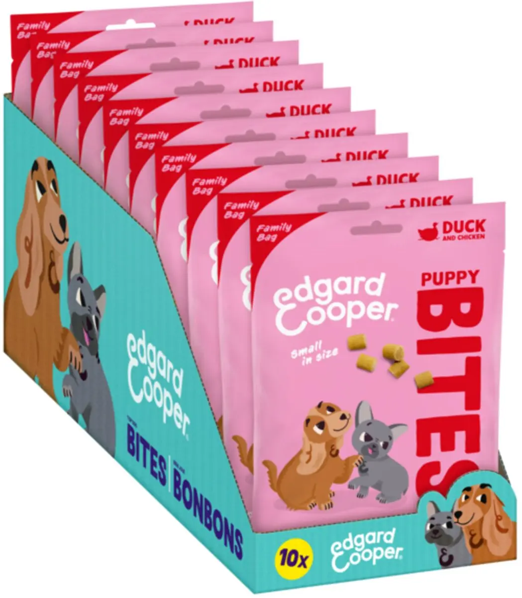 Edgard & Cooper Puppy Hondensnacks Eend 4x120g