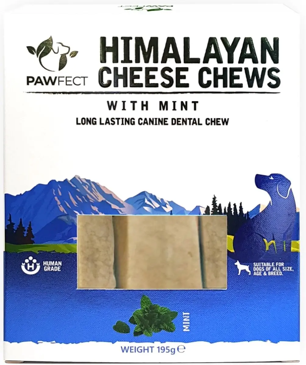 Pawfect chew yakstaaf Munt Medium 3 x 65 gr.