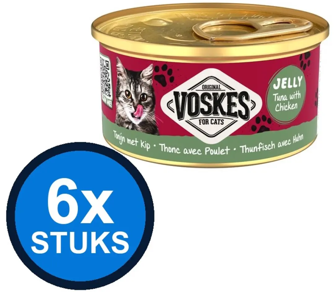 6x Voskes Gelei Tonijn & Kip