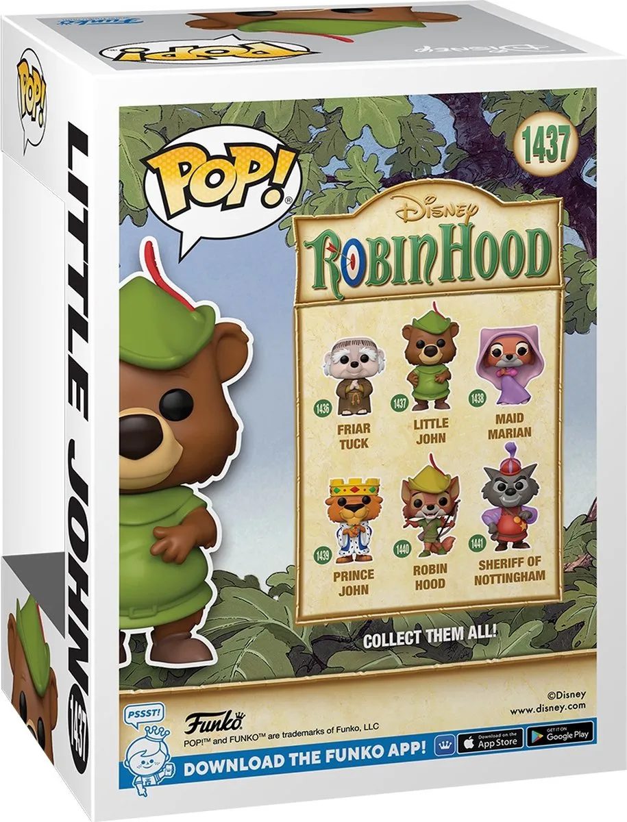 Funko Pop! Robin Hood Little John Disney #1437 - Multi